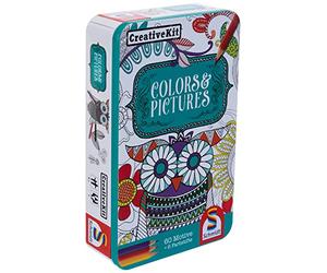 Schmidt Spiele- Jeu de Famille Kit Créatif-Couleurs et Photos, 51403