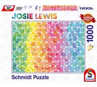 Schmidt Spiele Kunterbunte Dreiecke, Josie Lewis, Erwachsenenpuzzle, Puzzle, ab 12 Jahre, 1000 Teile, 57579
