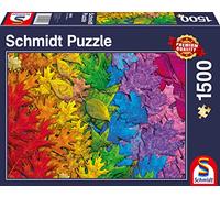 Schmidt Spiele- Leaf Puzzle coloré 1500 pièces, 58993, Multicolore