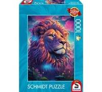 Schmidt-Spiele Puzzle 59783 Lion dans le Vent de Couleurs, 1000 pièces, Multicolore