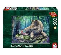 Schmidt-Spiele Puzzle 500 pièces Loup et Elfe Multicolore Thème fantastique Dès 10 ans