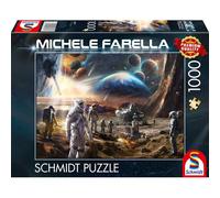 Schmidt-Spiele Puzzle 58537 Mondes infinis – Missions spatiales (Michele Farella) 1000 pièces