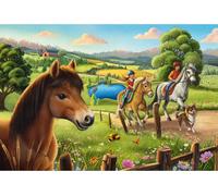 Schmidt Spiele 56519 Mes Chevaux préférés, 3 Puzzles pour Enfants de 48 pièces, Multicolore