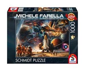 Schmidt Spiele "Michele Farella : Fascination pour l''exploration spatiale - Voyage dans des galaxies lointaines, Puzzle"