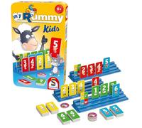 Schmidt Spiele MyRummy Kids 51439 Jeu dans Une boîte métallique Multicolore