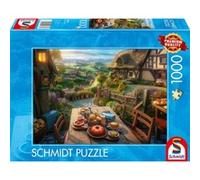 Schmidt-Spiele Puzzle Petit-déjeuner avec vue 1000 pièces coloré Noir 59763