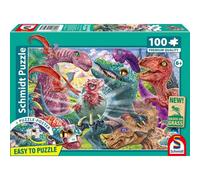 Schmidt-Spiele Puzzle 56527 Petits Dinosaures Grandes Aventures 100 pièces en carton d'herbe enfants