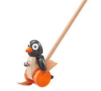 Selecta 62071 Pingo, animal à promener, jouet à pousser / tirer, en bois, 13 cm