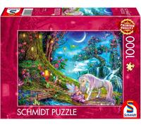 Schmidt Spiele PU 1000T Où la licorne et l'elfe se disent bonne nuit 0 0 STK