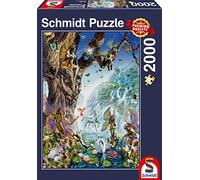 Schmidt Spiele Puzzle 2000 pièces dans la vallée des fées de l'eau, Taille Unique 57360