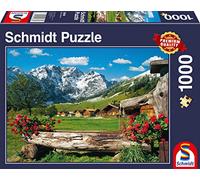Schmidt Spiele Puzzle 58368 Vue dans la Bergidyll, 1000 pièces, Multicolore