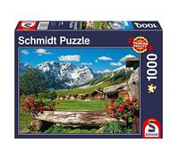 Schmidt Spiele Puzzle 58368 Vue dans la Bergidyll, 1000 pièces, Multicolore, Coloré