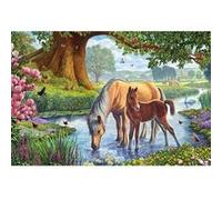 SCHMIDT SPIELE Puzzle Chevaux dans le ruisseau - 150 pieces multicolore G
