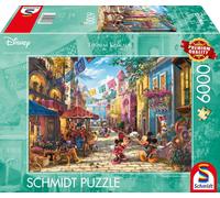 Schmidt Spiele Puzzle Disney Dreams Collection Mickey & Minnie in Mexico, Thomas Kinkade, Erwachsenenpuzzle, 6000 Teile, 57397