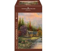 Schmidt Spiele Puzzle en bois - Paysage de montagne avec ruisseau - Teile