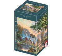 Schmidt Spiele Puzzle en bois Thomas Kinkade Studios : Au vieux ruisseau du moulin