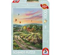 Schmidt Spiele Puzzle Peaceful Valley Vineyard, Thomas Kinkade Studios, Erwachsenenpuzzle, Premium, 1000 Teile, 57366