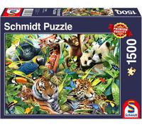 Schmidt Spiele PZ KUNTERBT.TIERWELT 1500T 1500T