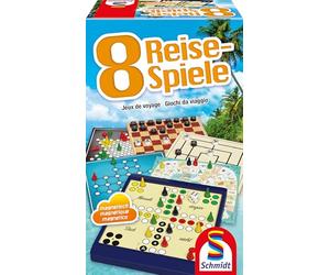 Schmidt Spiele Reise-Spiele - 49102 - Jeu de société - 8 Jeux de Voyage Magnétique