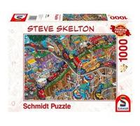Schmidt Spiele- Steve Skelton Puzzle Tout en Mouvement 1000 pièces, 59966, coloré G