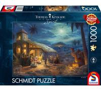 Schmidt Spiele- Thomas Kinkade Animal, Esprit, Naissance de Jésus, Puzzle de 100