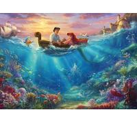 Schmidt-Spiele – Puzzle – Thomas Kinkade Disney Ariel – Boîte métallique rétro – 500 pièces