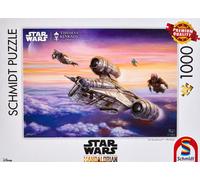 Schmidt Jeux | Thomas Kinkade: Disney Star Wars Le Mandalorien - L'Escorte (1000 pièces) | Puzzle | À partir de 12 Ans