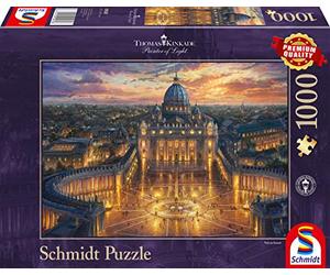 Schmidt Spiele, Thomas Kinkade: Le Vatican (1000pc), Puzzle, À partir de 12 Ans, 2. Scénarios