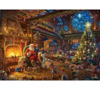 Puzzle 1000 pièces : Le Père Noël et ses lutins