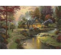 Schmidt Spiele Thomas Kinkade: Stillwater Cottage (1000pc) Puzzle Ages 12+