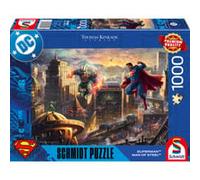 Schmidt Spiele 58591 Superman, Homme d'acier, Thomas Kinkade, Puzzle 1000 pièces