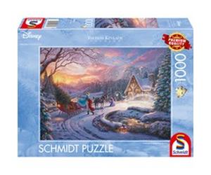 Schmidt Spiele Thomas Kinkade Studios: Disney Dreams Collection - Cinderella Bringing Home the Tree, Puzzle