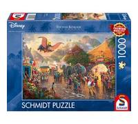 Schmidt-Spiele Puzzle 59939 Thomas Kinkade – Dumbo (Disney) – 1000 pièces