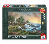 Schmidt-Spiele Puzzle 58628 – Un joyau au Bord de la mer (Thomas Kinkade) – 1000 pièces