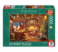 Schmidt Spiele Thomas Kinkade Studios : Le Père Noël vérifie la liste de souhaits, Puzzle