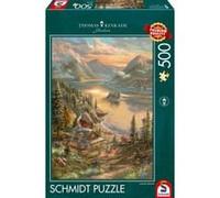 Schmidt-Spiele Puzzle Lakeside Splendor – Thomas Kinkade – 500 pièces