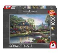 Schmidt-Spiele Puzzle 59775 Thomas Kinkade – Stoney Creek Cottage – 1000 pièces