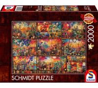 Schmidt Spiele Une Pause De Bon Goût : Livres, Vins Et Voyages, 2000 Pcs
