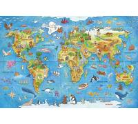 Schmidt-Spiele Puzzle Voyage Autour du Monde 100 pièces pour enfants 56412 Coloré