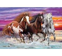 Schmidt-Spiele Puzzle Wildes 56356 Trio de chevaux sauvages 200 pièces multicolore pour enfant