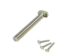 SCHMIDT systemprofile Lot de 10 vis marteau M8 60 mm - Rainure 8 - Vis en T avec chevalet M8 x 60 - Matériel de fixation - Accessoires profilés en aluminium