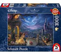 Puzzle 1000 Pièces Thomas Kinkade - Disney, La Belle Et La Bête