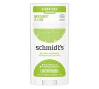 Schmidt's Déodorant Stick Signature Bergamote et Citron Vert, Efficace 24h, 100% Origine Naturelle, Certifié naturel et Vegan, Testé Dermatologiquement, 75g