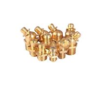 Schmiernippel aus Messing Graisseur en cuivre pur Accessoires généraux Embout huileur Graisseur Raccords à beurre(0 degrees,M8x1)