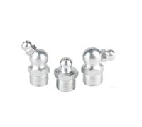 Schmiernippel aus Messing Graisseur en fer galvanisé, filetage mâle métrique/impérial, coude droit, raccord de graisseur(Straight,M6x1)