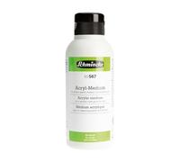 Schmincke Acrylique médium, 50567027, crée un look de gouache velouté sur les peintures acryliques, effet couvrant, flacon de 250 ml