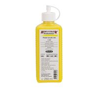 Schmincke - AERO COLOR® Professional, Jaune primaire 250 ml, 28202027, peinture acrylique fluide, riche en couleur pour la peinture acrylique, l'aérographie, les techniques mixtes et l'encre acrylique.