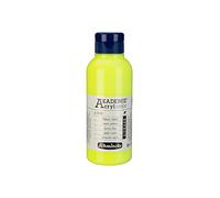 Schmincke - AKADEMIE® Acryl color,jaune fluo 250 ml, 23845027, peinture acrylique pour artistes, brillante, très résistante à la lumière et sans cadmium, pour la peinture acrylique, mixed media.