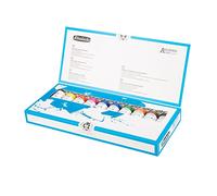 Schmincke - AKADEMIE® Acrylique, 10 tubes de 60 ml, 76 760 097, set de base en carton, teintes brillantes, à fort pouvoir colorant, très résistantes à la lumière, sans cadmium