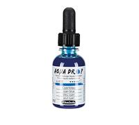 Schmincke - AQUA DROP, aquarelle liquide à base de pigments, bleu cyan en flacon pipette de 30 ml, 24480034, pour la peinture aquarelle, la calligraphie, le lettrage à la main, l'aérographie